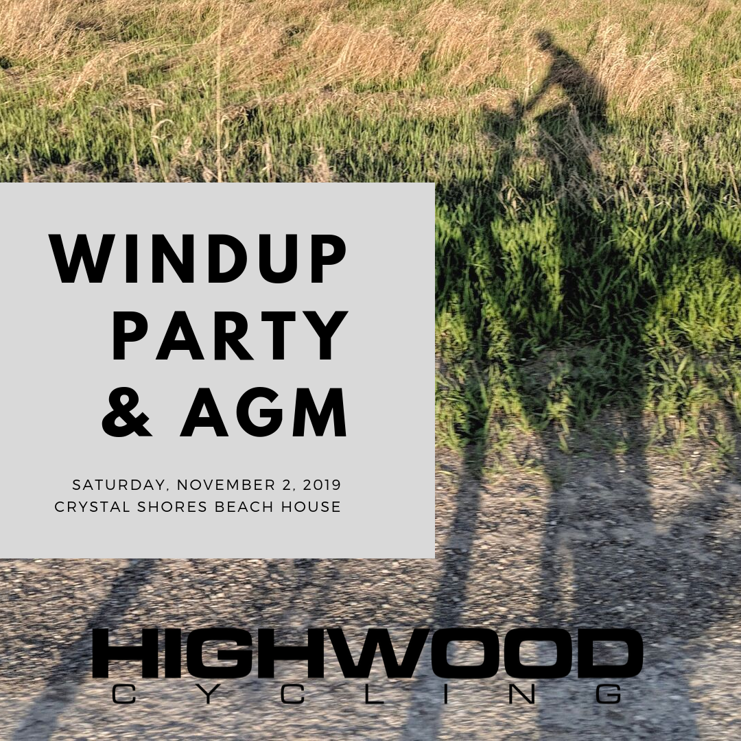 Wind-Up Party & AGM – Saturday, November 2, 2019